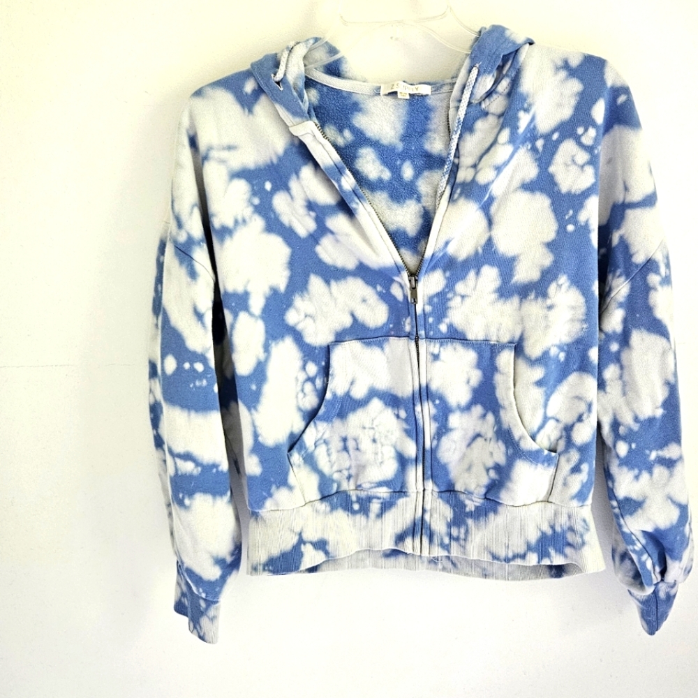 Z Supply Cloudy Blue Zip Sweatshirt Hoodie Jacket